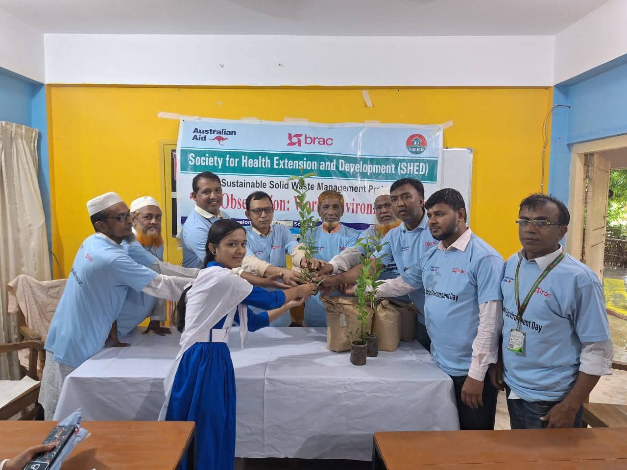 উখিয়ায় বিশ্ব পরিবেশ দিবস পালন করেছে এনজিও সংস্থা শেড